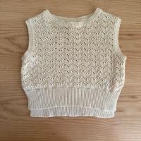 Top lavorati a maglia in cotone bio Jona - Collezione Donna | Ecru