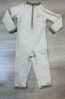 Stuckies-長袖連身泳衣 (UPF 50+)-貝殼白