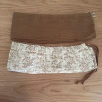 hibi ruffled collarribbon bib 