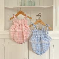 粉格包屁衣 含帽子