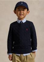 深藍色經典針織上衣