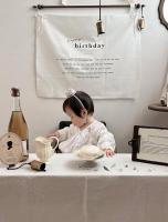 白色澎袖洋裝上衣