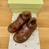  |UNIQUA限定| 森林刺繡魔鬼氈小皮鞋 -榛果棕