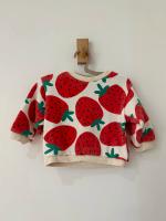 草莓滿版刷毛衛衣