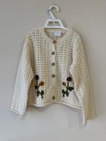 花花刺繡針織罩衫