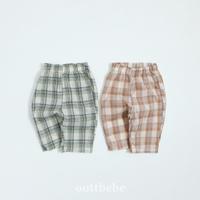 夏季格子褲