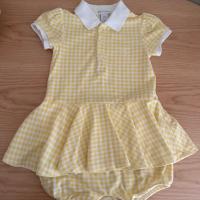 Gingham Mesh Polo Bubble Shortal