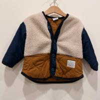 泰迪熊拼接外套