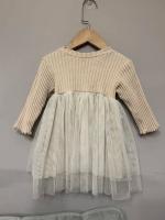 卡其色紗裙洋裝