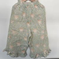 柔軟棉紗荷葉寬褲