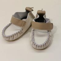 Velcro奶油色手工童鞋