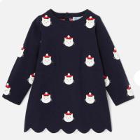 針織聖誕貓圖案長裙