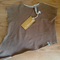 MILLIF knotted T-shirt MITSCOMC18M FT-mocha-TC-biscuit