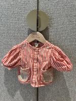 紅色刺繡條文上衣