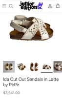 雕花涼鞋Ida Cut Out Sandals in Latte