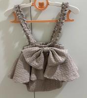 大蝴蝶結吊帶包屁裙