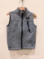 雪花灰立領背心內刷絨