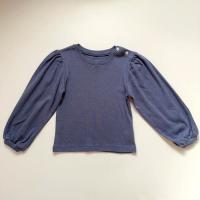 Puff bloom long-sleeve tee ( smoky blue )