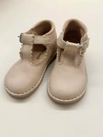 T字復古蕾絲小皮鞋(奶油白)