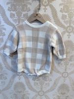 針織格紋包屁衣