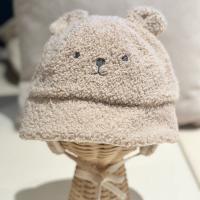 毛絨絨米白熊熊帽