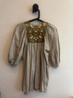 印花圖騰澎袖洋裝calme dress