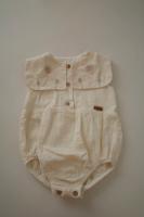 刺繡海軍領包屁衣