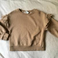 棕色荷葉邊上衣