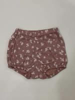 玫瑰粉小碎花包屁褲