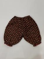 復古小碎花縮口燈籠褲