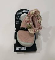 Collégien粉色花邊襪鞋