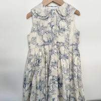 Lala dress / toile de jouy - vanilla