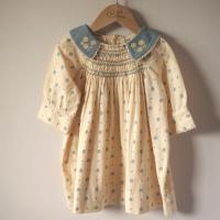 Willow Smock Shift Dress - Meadow Calico Cashew