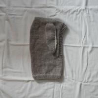 兔兔毛帽 - 灰棕