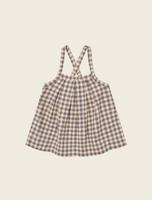 棋盤方格吊帶裙 - Shoreline