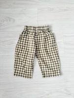Gingham Fisherman Pants - Olive