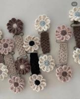 花花吊帶夾(黃白)