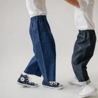 丹寧牛仔長褲 - 藍色