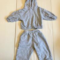 Logo連帽衫套裝(灰色）