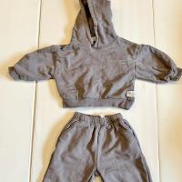 Logo連帽衫套裝(卡其色）