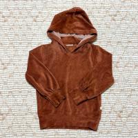 棉質混紡帽衫- 南瓜橘