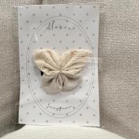 fabric butterfly clip(ivory)