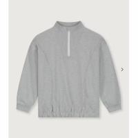 拉鍊半高領大學T