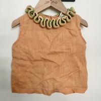 捲捲領無袖上衣