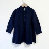 FELTED COAT-DARK NAVY