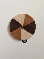 大人 Béret Trio Camel / Chocolat / Ecru