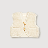 Wool Sherpa Vest - Milk