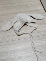 日本手工編織兔耳帽