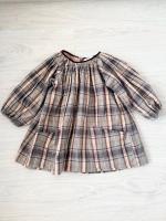 Trend led checked smock dress
