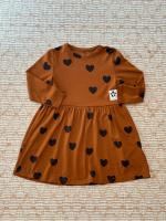 Dress Basic Hearts Brown 